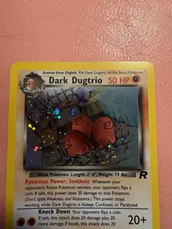 Pokemon TCG Dark Dugtrio Team Rocket 6/82 Regular Unlimited Rare Holo SWIRL - Image 4