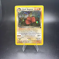 Pokemon Dark Dugtrio TCG 6/82 Rare Holo Team Rocket Vintage - Near Mint NM -g - Image 1