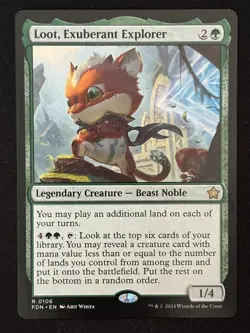 1x MTG Loot, Exuberant Explorer - Foundations (FDN) #106 - Magic the Gathering - Image 1