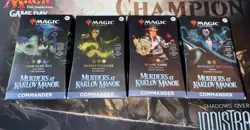 Mtg Murders At Karlov Manor Commander Deck Set Of 4 New Sealed - Image 1