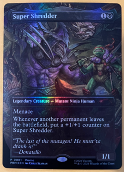 Magic the Gathering MTG Super Shredder Foil Spotlight Series TMNT Promo NM - Image 1