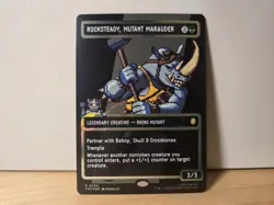 Rocksteady, Mutant Marauder (Borderless) (Surge Foil) Commander: TMNT Foil - Image 1