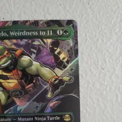 MTG TMNT Michelangelo, Weirdness to 11 (Borderless) Foil #214 - Image 3