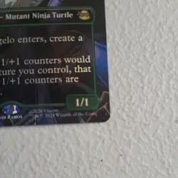 MTG TMNT Michelangelo, Weirdness to 11 (Borderless) Foil #214 - Image 4