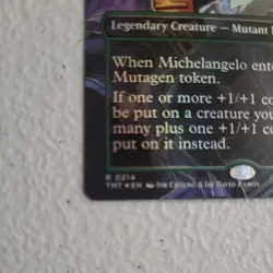 MTG TMNT Michelangelo, Weirdness to 11 (Borderless) Foil #214 - Image 5