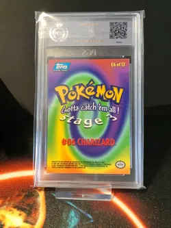1999 Topps Pokemon Movie Animation Charizard E6 of 12 NM-Mint 8.5 (Pop4 bei PSA) - Image 2