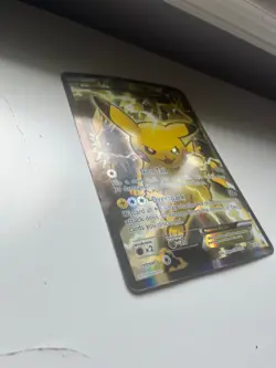 Pikachu EX XY124 XY Black Star Promo 2016 Pokemon Jumbo Card Full Art NM - Image 3