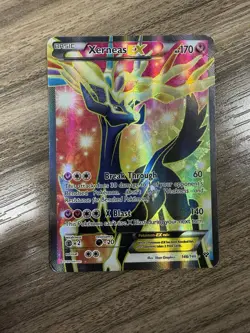 Pokemon TCG Xerneas-Ex Holo Full Art Ultra Rare Card XY 146/146 - Image 1