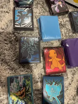 Pokemon Sleeves Tin Lot Charizard Pikachu Accessories - Image 2