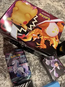 Pokemon Sleeves Tin Lot Charizard Pikachu Accessories - Image 5