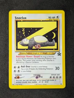 Pokemon TCG Snorlax WoTC Black Star Promo 49 NM - Image 1