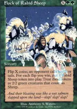 MTG magic cards 1x Flock of Rabid Sheep Unglued NM-Mint, English - Image 1