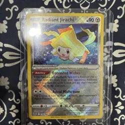 Radiant Jirachi 120/195 Radiant Rare Silver Tempest Pokemon NM - Image 2