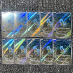 x10 Squirtle AR 170/165 SV2a POKEMON 151 Japanese Pokemon TCG Lots - Image 1