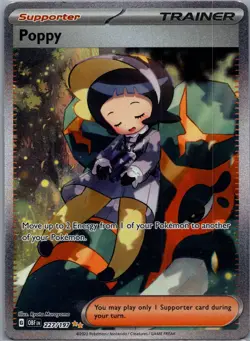Poppy 227/197 SV03: Obsidian Flames Pokemon TCG Special Illustration Rare NM - Image 1