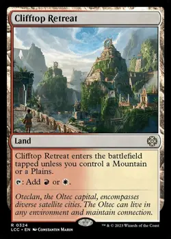 1x Clifftop Retreat NM-Mint, English Commander: The Lost Caverns of Ixalan MTG M - Image 1