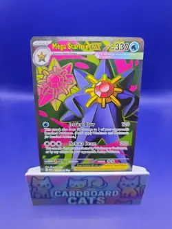 Mega Starmie ex 102/088 Me03: Perfect Order Holo Full Art Ultra Rare Pokemon - Image 1