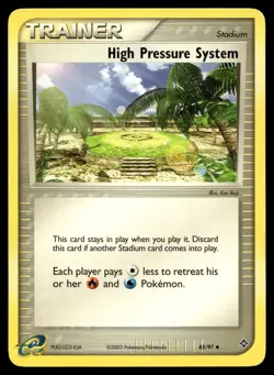 HIGH PRESSURE SYSTEM 85/97 UNCOMMON DRAGON POKEMON - Image 1