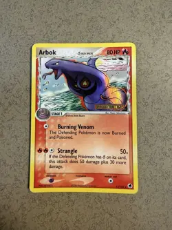 Pokemon Arbok EX Dragon Frontiers Stamped Reverse Holo Rare 13/101 2006 LP - Image 1
