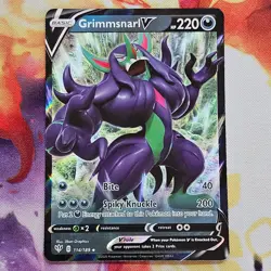 Grimmsnarl V Holo Darkness Ablaze 114/189 NM Pokemon TCG - Image 1