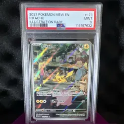 2023 POKEMON MEW EN-151 ILLUSTRATION RARE #173 PIKACHU PSA 9 - Image 2