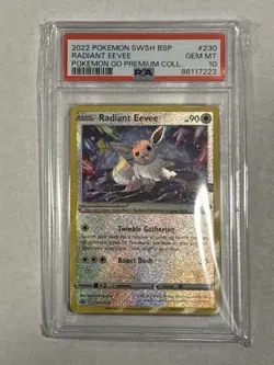 PSA10 Pokemon Pokemon GO SWSH230 Radiant Eevee Sword & Shield Promo - Image 1