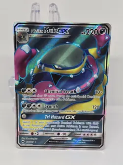 Alolan Muk GX FULL ART 138/147 Pokemon Burning Shadows, Check 📷📸 - Image 1