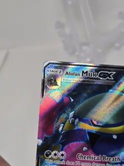 Alolan Muk GX FULL ART 138/147 Pokemon Burning Shadows, Check 📷📸 - Image 3