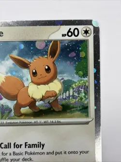 Pokemon Eevee #043 English SVP Black Star Promo Cosmos Holo NM - Image 2