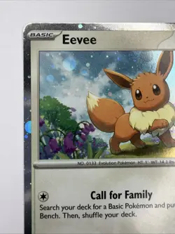 Pokemon Eevee #043 English SVP Black Star Promo Cosmos Holo NM - Image 3