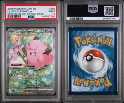 2025 POKEMON JTG EN-JOURNEY TOGETHER #184 LILLIE'S CLEFAIRY EX SIR PSA 9 - Image 3