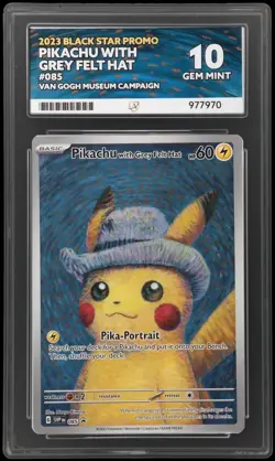 ACE 10 Pikachu With Grey Felt Hat SVP 085 - Van Gogh Museum Promo Pokemon TCG - Image 3