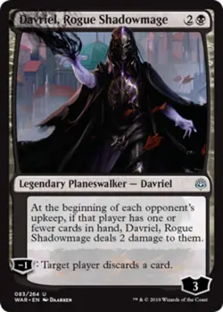 1x Davriel, Rogue Shadowmage MTG War Of The Spark NM Magic Regular - Image 1