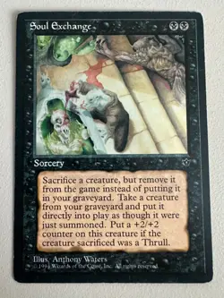 Soul Exchange MTG - Fallen Empires - Englisch ©1994 NM/EX Uncommon #2 - Image 1