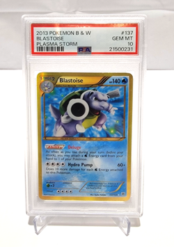 Pokemon Blastoise Plasma Storm Holo Secret Rare #137 PSA 10 Gem Mint **POP 46** - Image 1