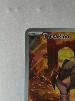 Pokemon TCG Terrakion 135/086 White Flare Holo Illustration Rare NM/M - Image 5