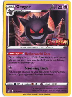 Gengar SWSH241 Promo SWSH Black Star Pokemon - Image 1