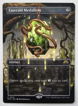 Emerald Medallion (Borderless) #345 (NM) Modern Horizons 3 MH3 Magic MTG - Image 1