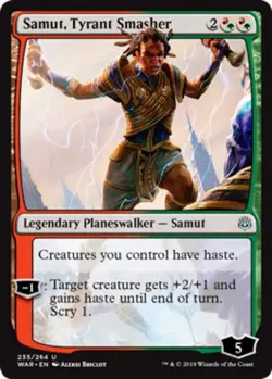 4x Samut, Tyrant Smasher MTG War Of The Spark NM Magic Regular - Image 1