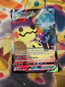 Pokemon Mimikyu VMAX Holo Ultra Rare Brilliant Stars TG17/TG30 NM - Image 1