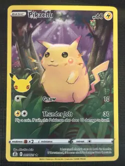 2021 POKEMON CELEBRATIONS PIKACHU 005/025 HOLO RARE - Image 1