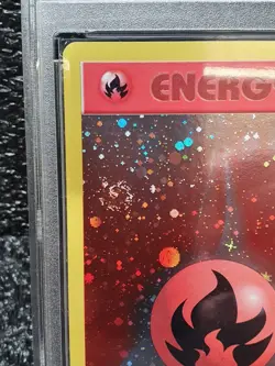 2002 Pokemon League Promo Fire Energy Holo "double Swirl" NM-Mint 8.5 - Image 5