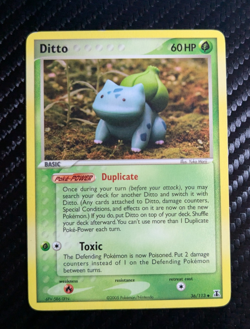 Ditto Bulbasaur 36/113 Delta Species Regular LP Vintage 2005 Pokemon TCG - Image 1