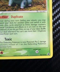 Ditto Bulbasaur 36/113 Delta Species Regular LP Vintage 2005 Pokemon TCG - Image 4