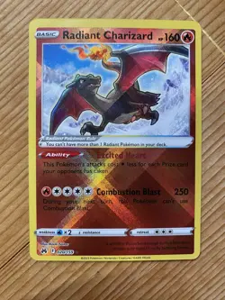 Pokemon TCG Radiant Charizard Crown Zenith Holo Card 020/159 NM/M - Image 1