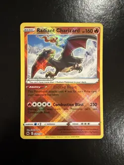 Pokemon TCG Radiant Charizard Crown Zenith Holo Card 020/159 NM/M - Image 1