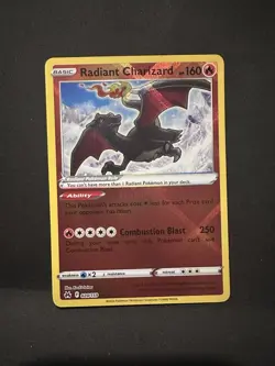 Pokemon TCG Radiant Charizard Crown Zenith Holo Card 020/159 NM/M Condition - Image 1