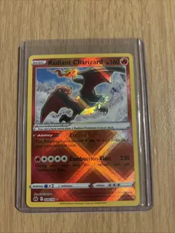 Pokemon TCG Radiant Charizard Crown Zenith Holo Card 020/159 NM/M Condition - Image 1
