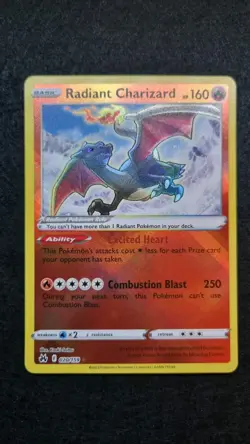 Pokemon TCG Radiant Charizard Crown Zenith Holo Card 020/159 NM - Image 1