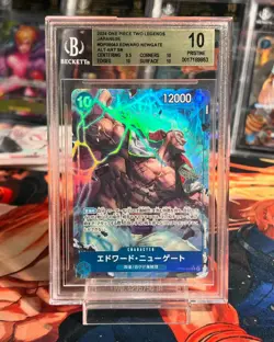 BGS 10 OP08-043 One Piece Teo Legends Edward Newgate SR PAR Japanese - Image 1